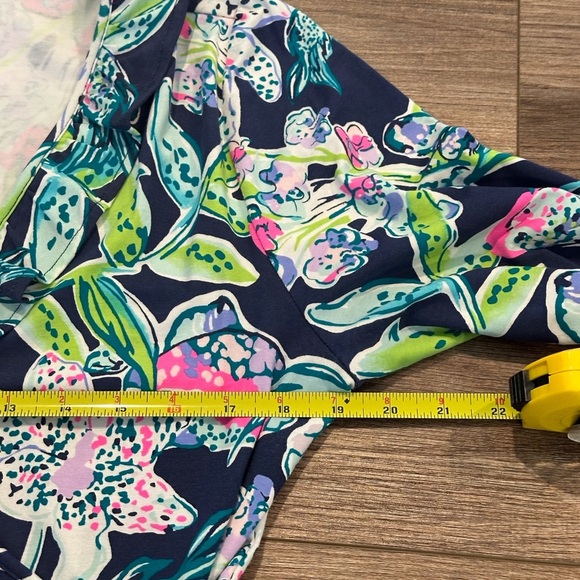 NWOT Lilly Pulitzer Jessalynne Wrap Romper Dress in Sway This Way XL - Picture 3 of 10